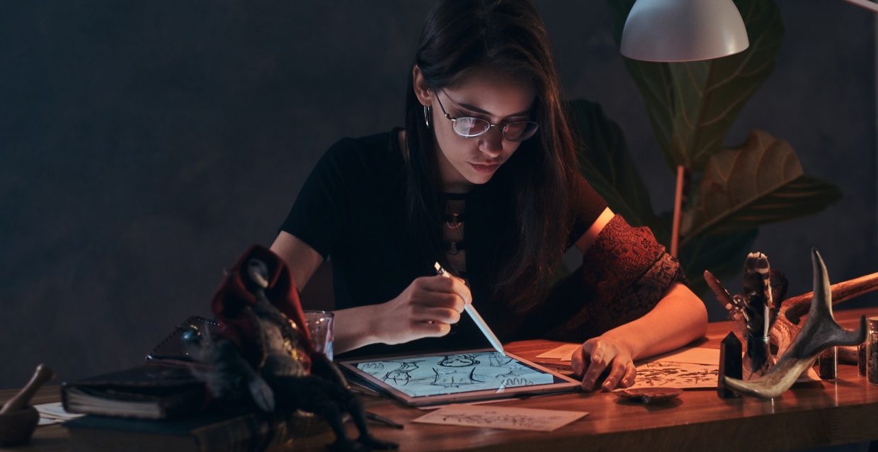 Portrait of beautiful puppet master Portrait of beautiful puppet master